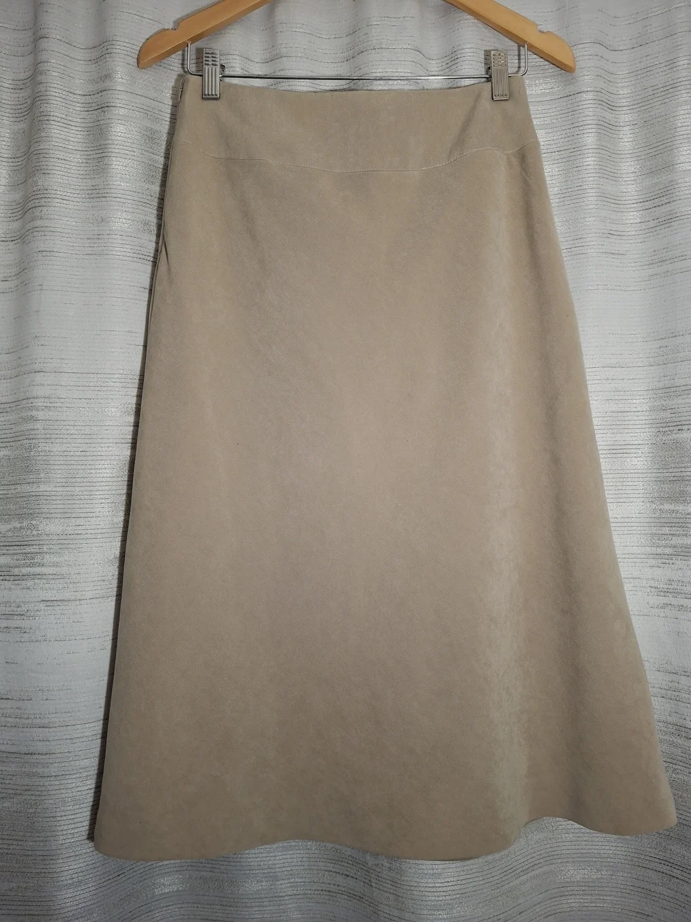 Sigrid Olsen Classic A-Line Beige Womens Skirt
